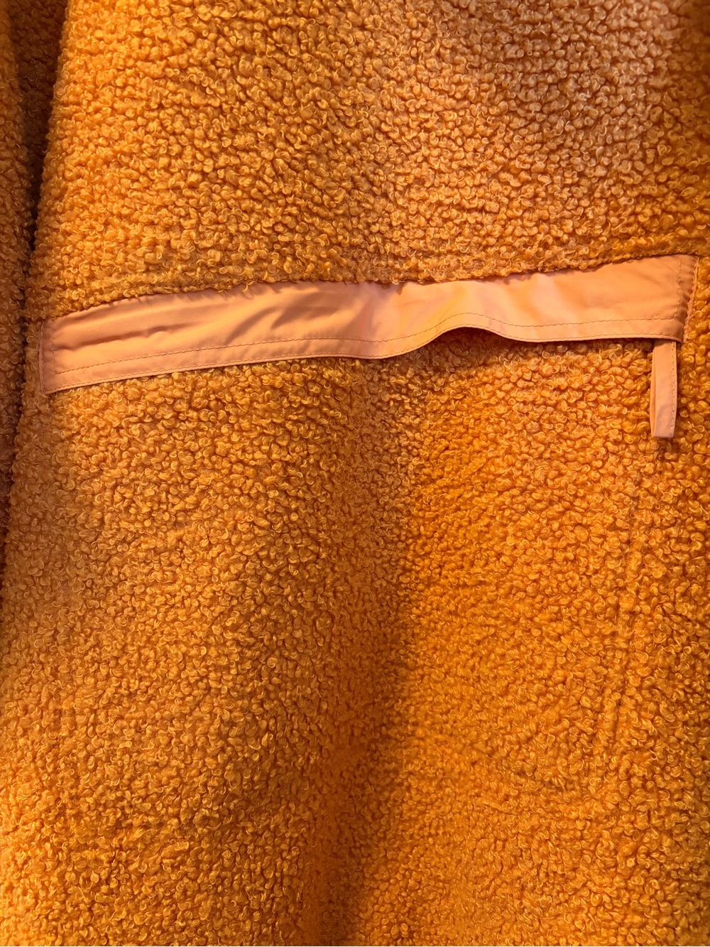 FP Movement by Free People Fuzzy Was She Fleece Pullover Jacket in Orange - Picture 9 of 9